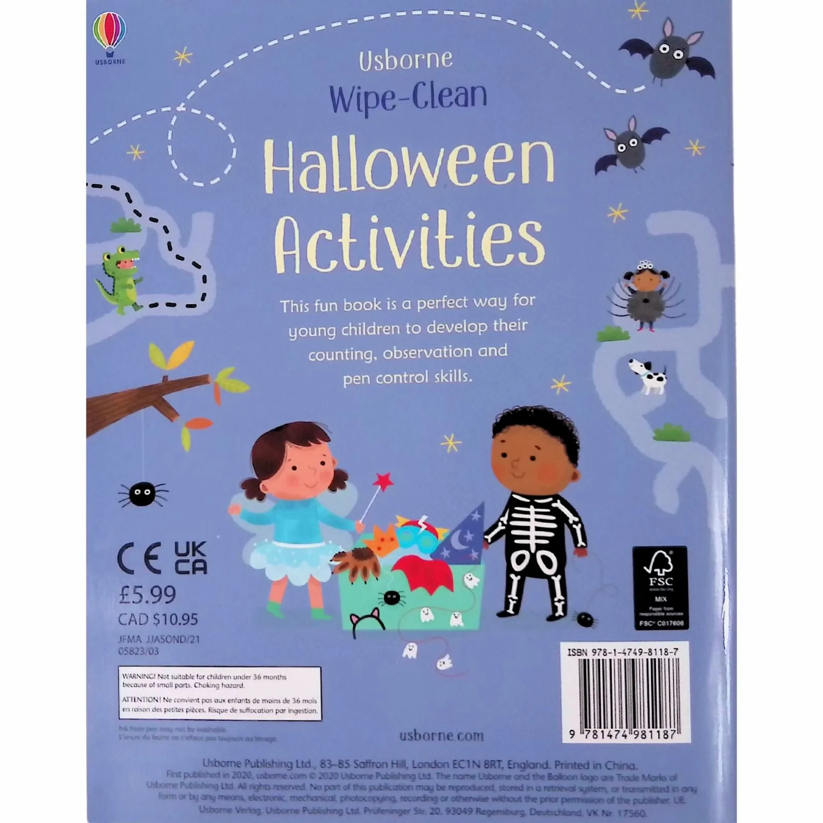 ■ Wipe-Clean Halloween Activities