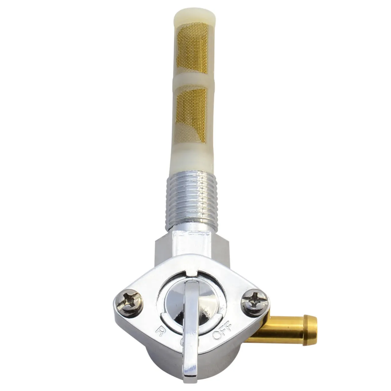 1/4 NPT Petcock - 90 Degree - Chrome