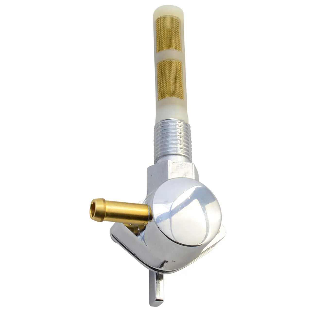 1/4 NPT Petcock - 90 Degree - Chrome