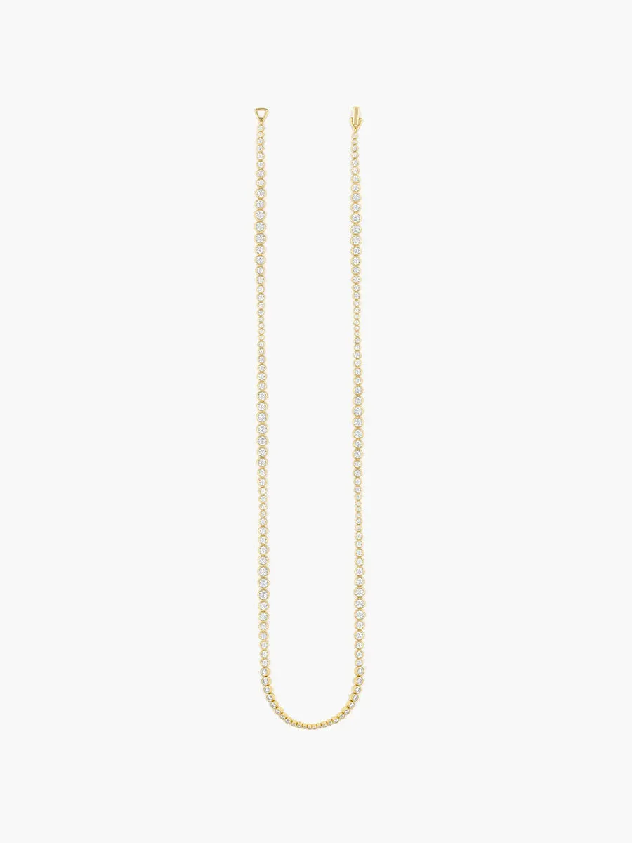 18k Gold Tennis Necklace - No. 15031