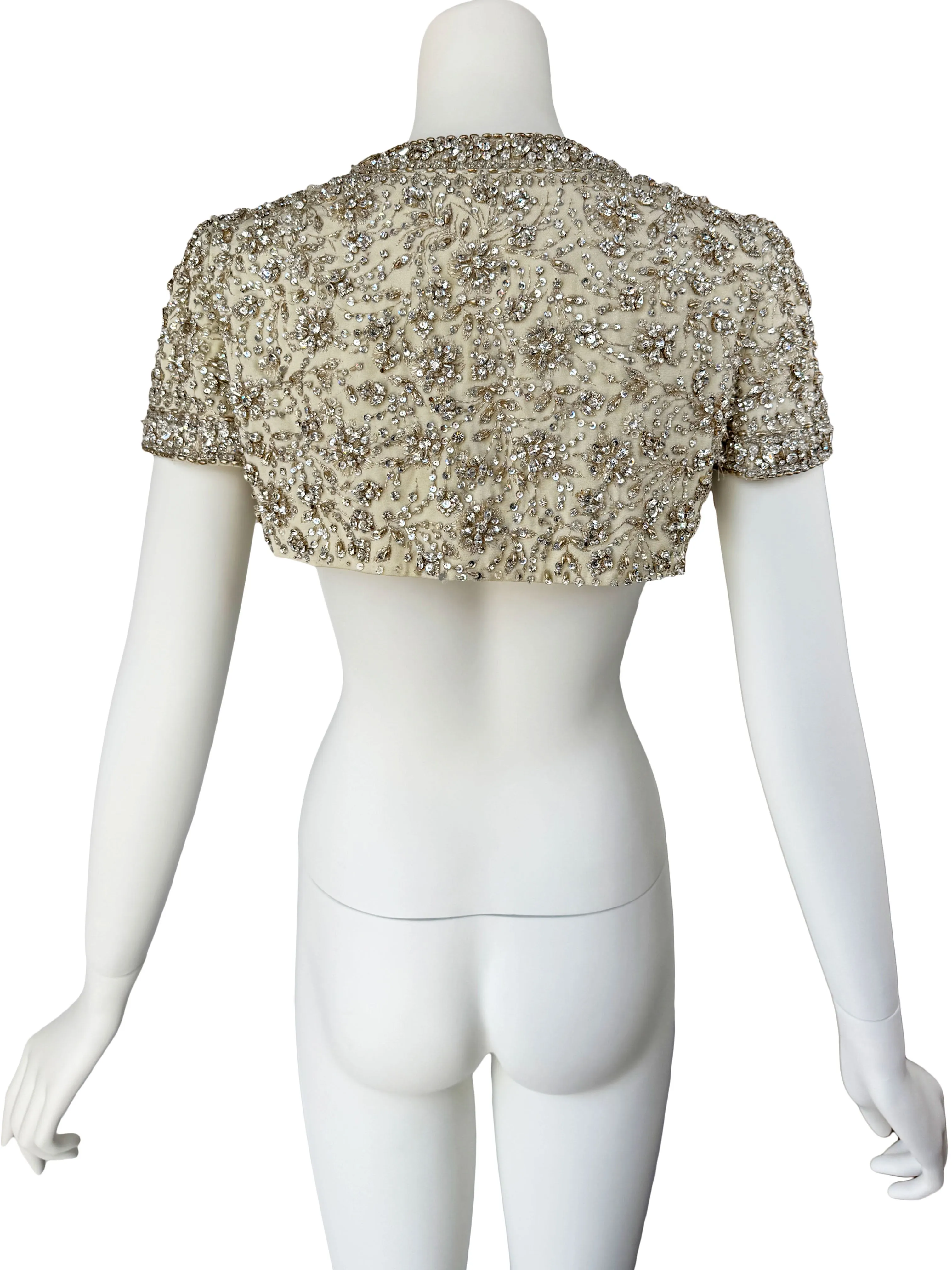 1960s Rhinestone Embellished Shrug