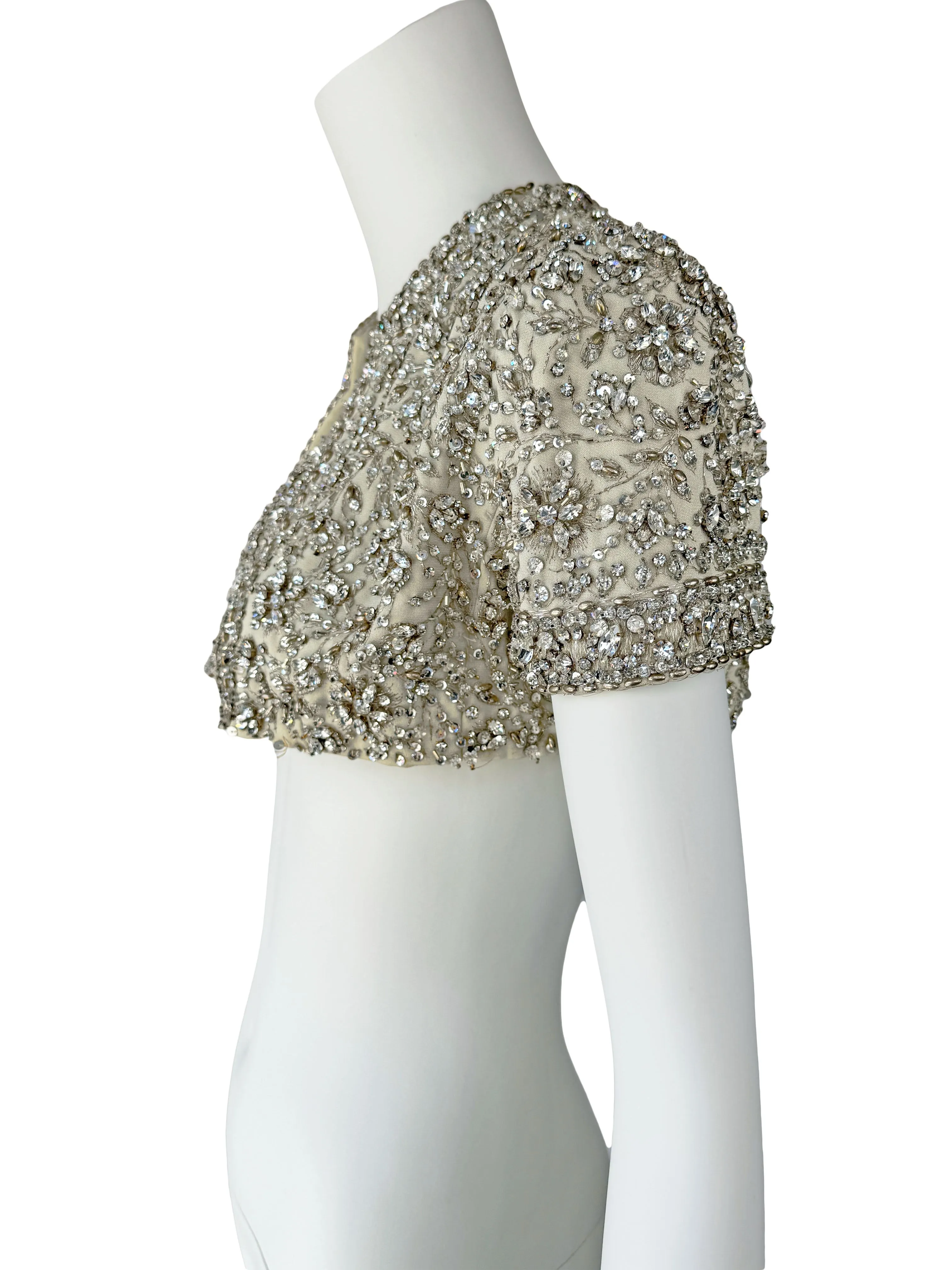 1960s Rhinestone Embellished Shrug