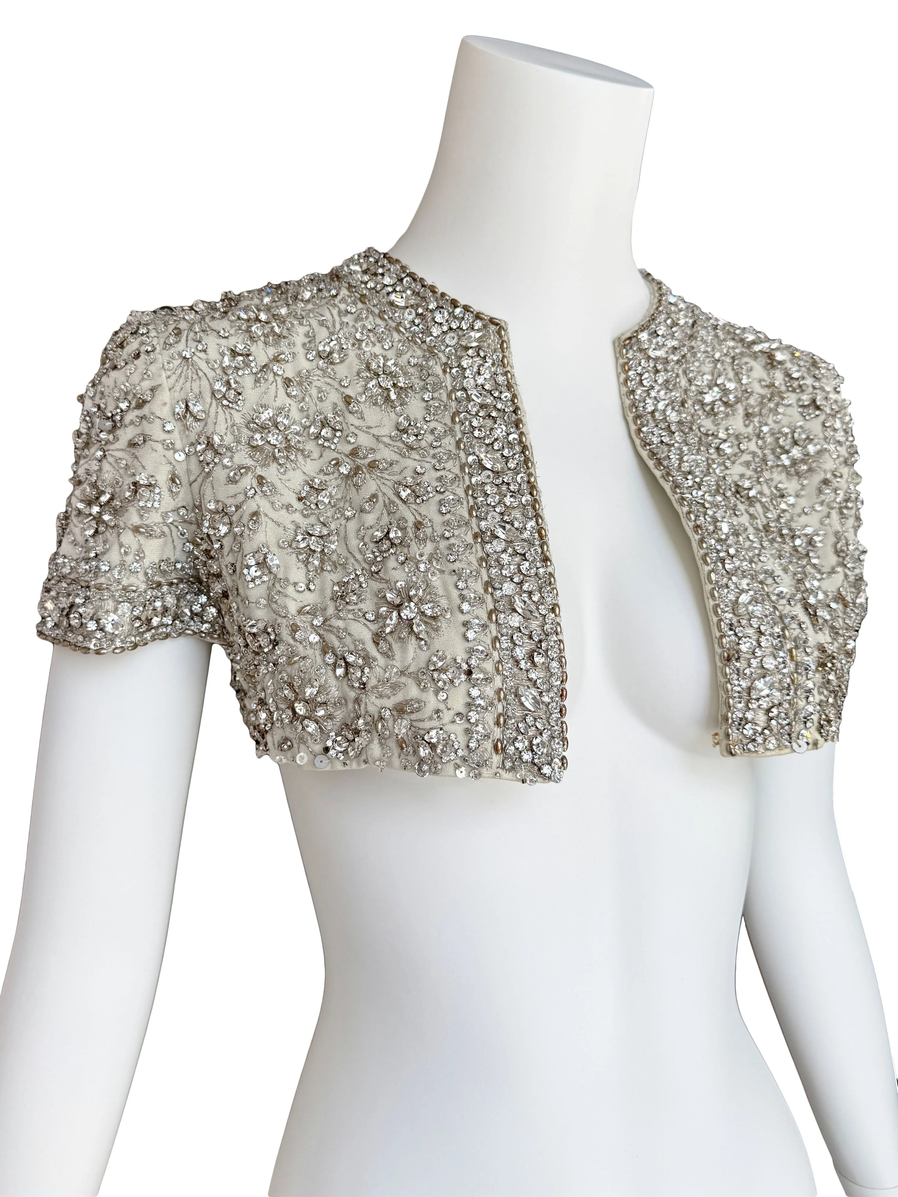 1960s Rhinestone Embellished Shrug