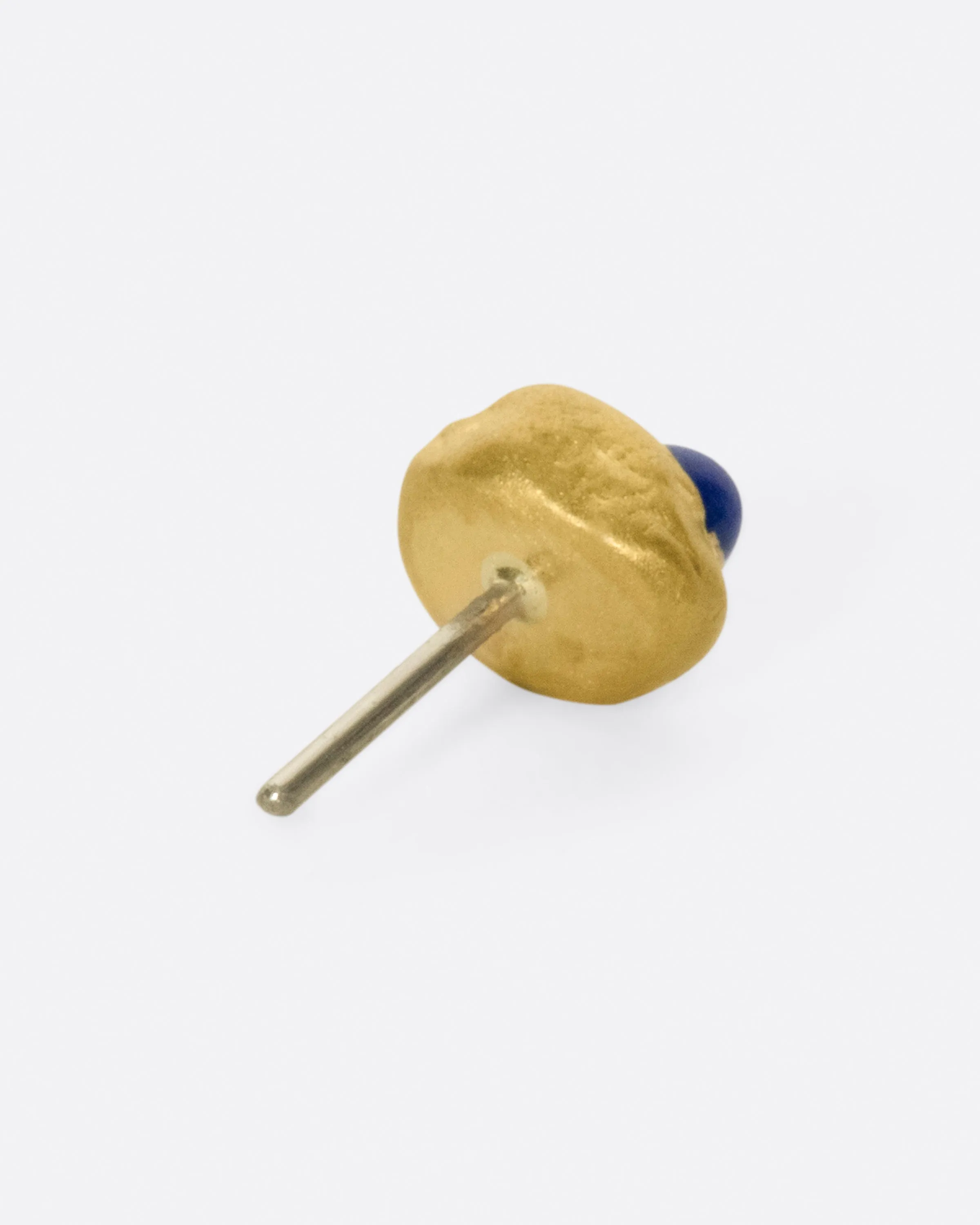 22k Dotted Drop Threadless Earring