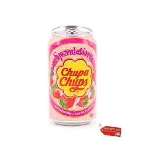 24x Chupa Chups Sparkling Strawberry & Cream Panna e Fragola Prickelndes Getränk 250ml
