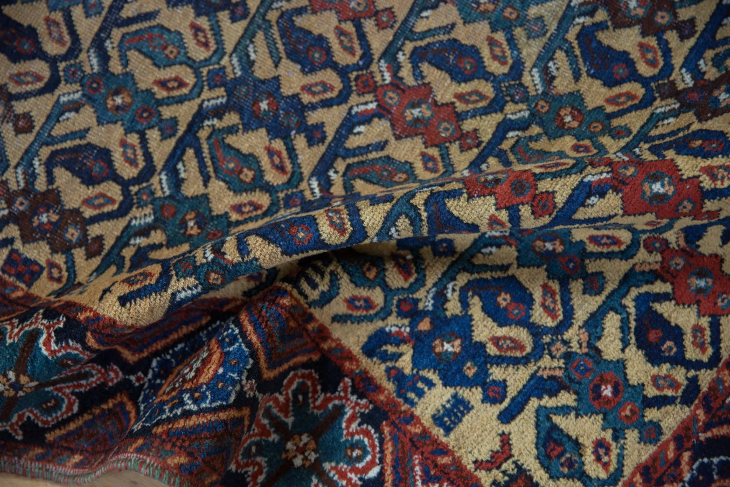 3.5x4.5 Antique Afshar Square Rug