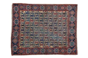 3.5x4.5 Antique Afshar Square Rug