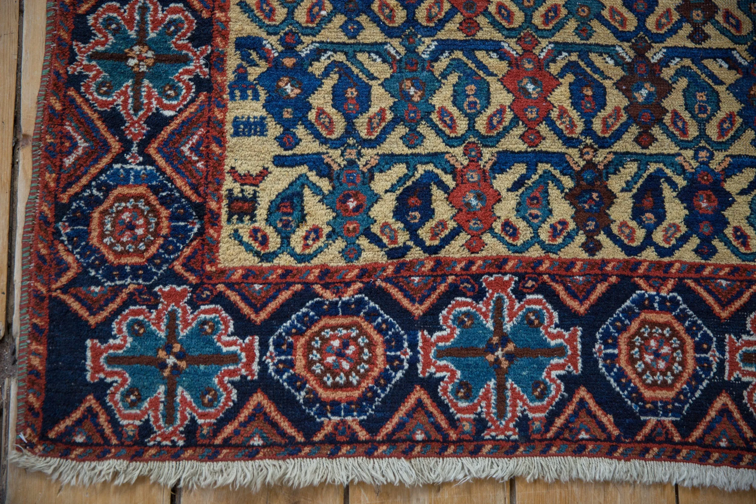 3.5x4.5 Antique Afshar Square Rug