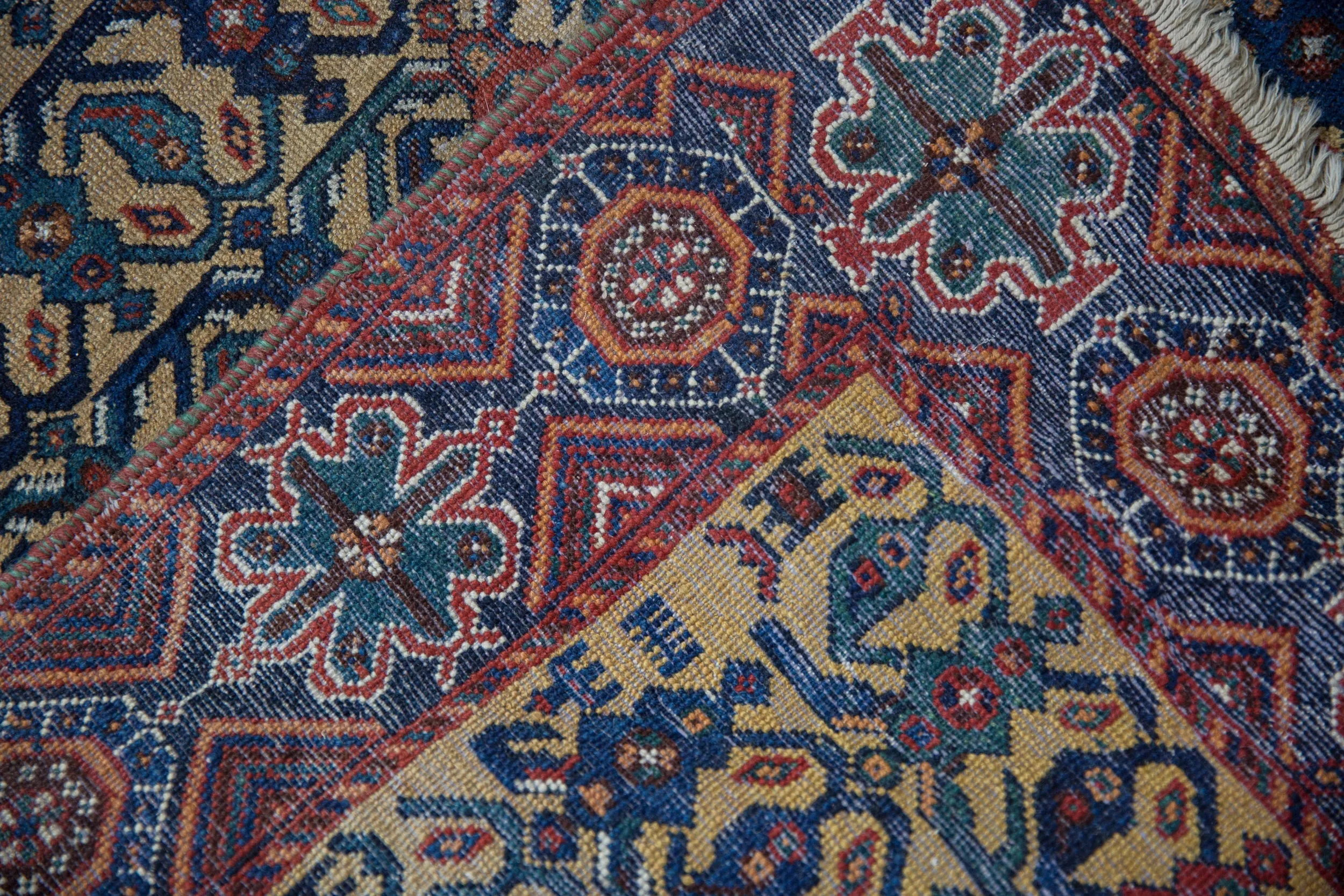 3.5x4.5 Antique Afshar Square Rug