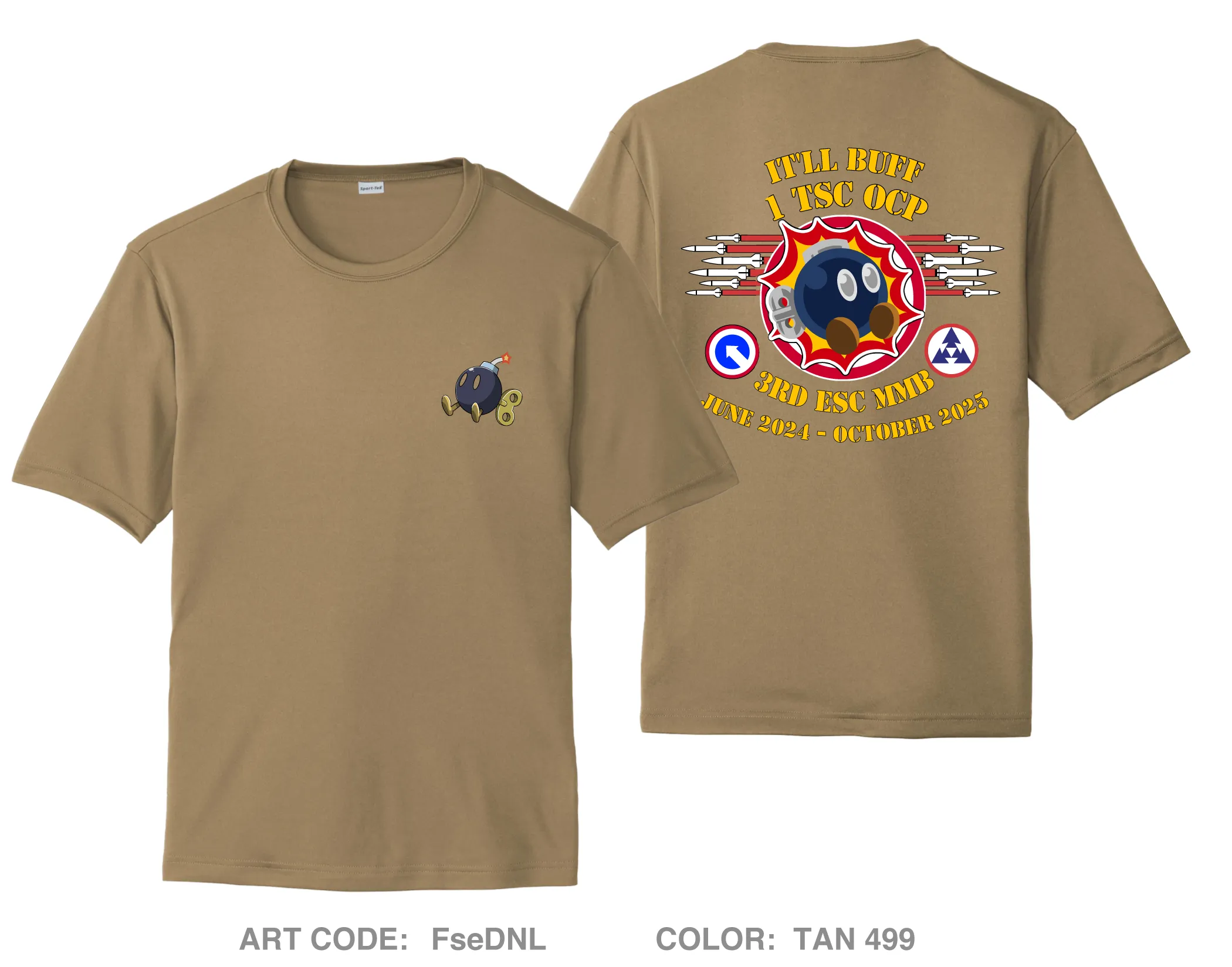 364 ESC Munitions Hi-Tech Performance Unisex SS Tee - FseDNL