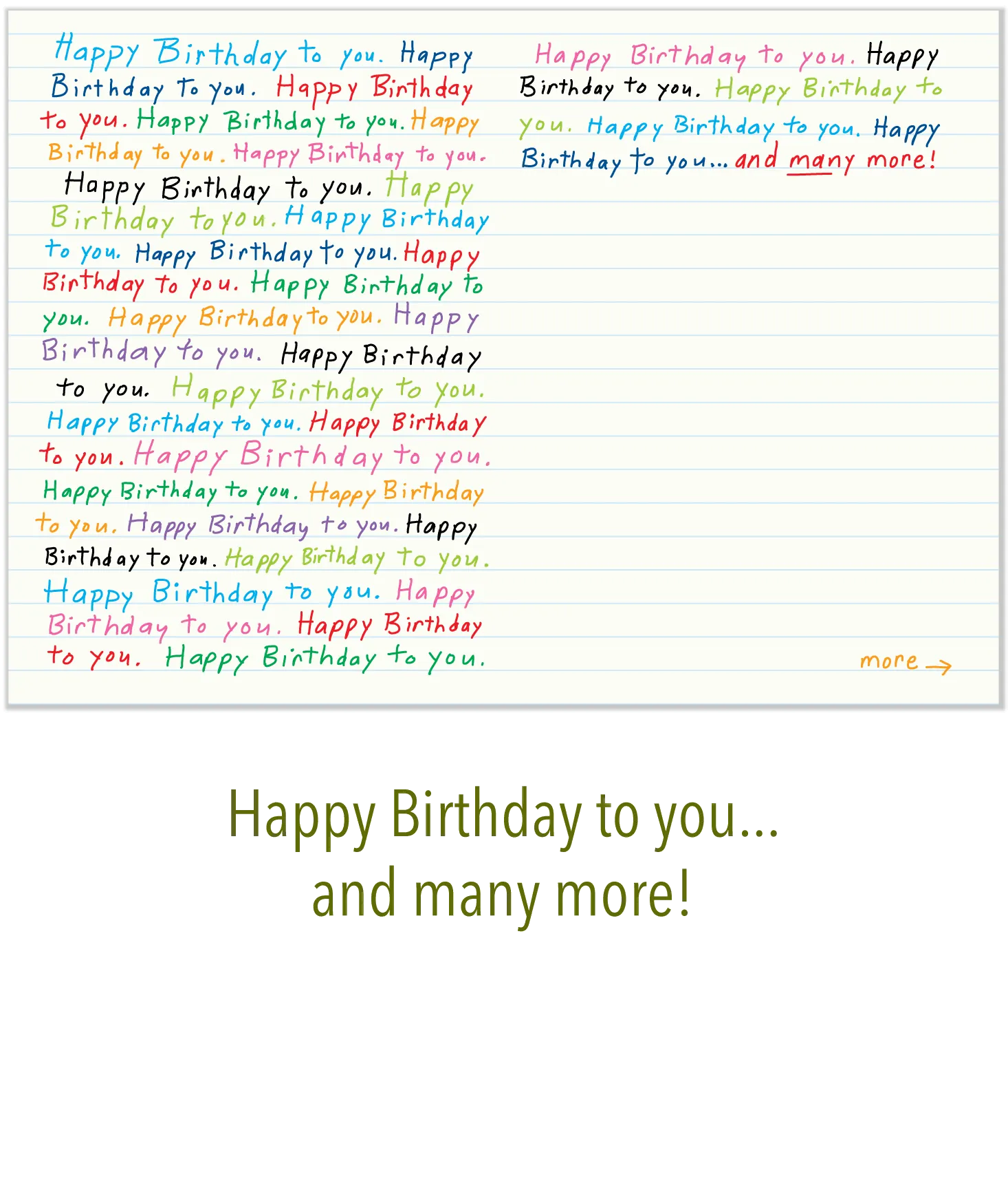 572 Many More (Birthday Card)