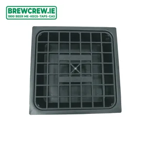 6" Black Plastic Drip Tray   Grill