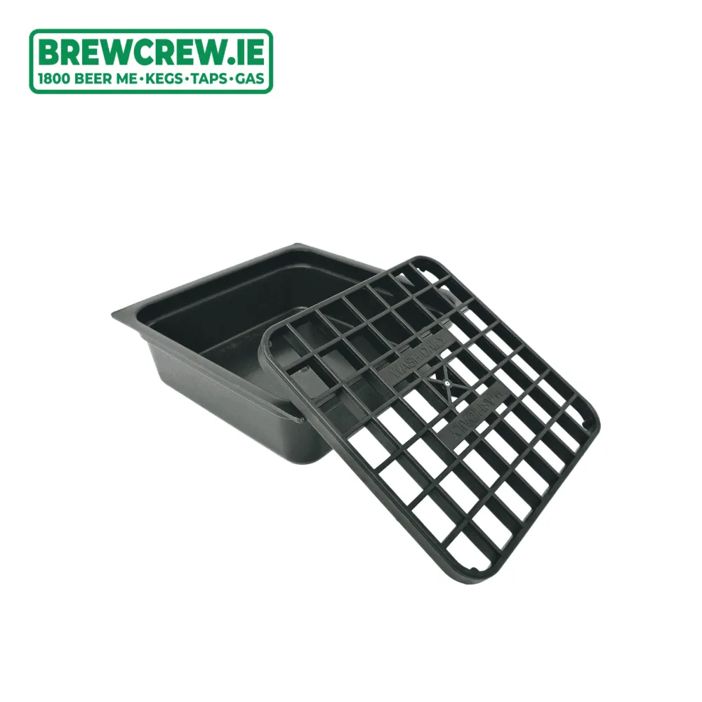 6" Black Plastic Drip Tray   Grill