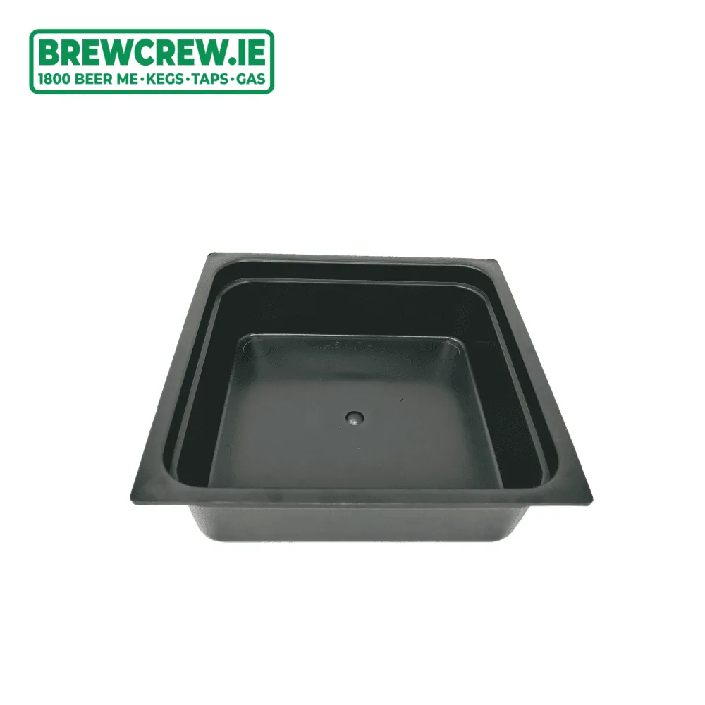 6" Black Plastic Drip Tray   Grill
