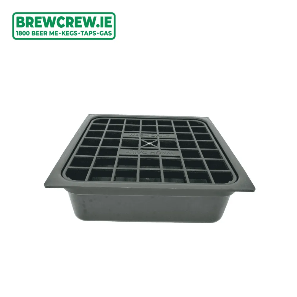 6" Black Plastic Drip Tray   Grill