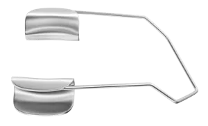 999R 14-0231 Barraquer Eye Speculum, Temporal, Solid Blades, Child Size, 11.00 mm Blades, Length 35 mm, Stainless Steel
