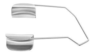 999R 14-0241S Barraquer Eye Speculum, Temporal, Solid Blades, Newborn Size, 5.00 mm Blades, Length 28 mm, Stainless Steel