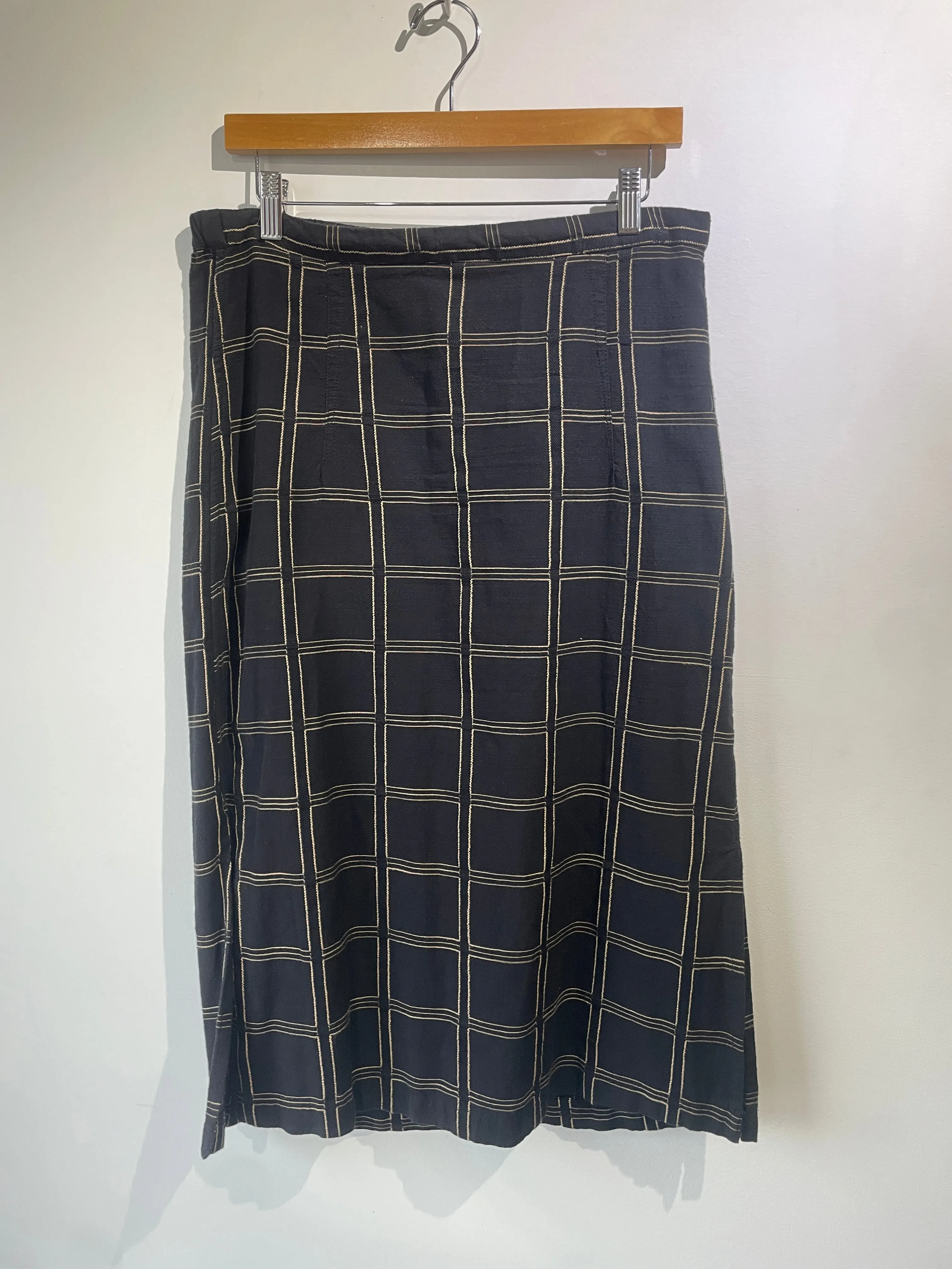 Ace & Jig Black Checkered Skirt