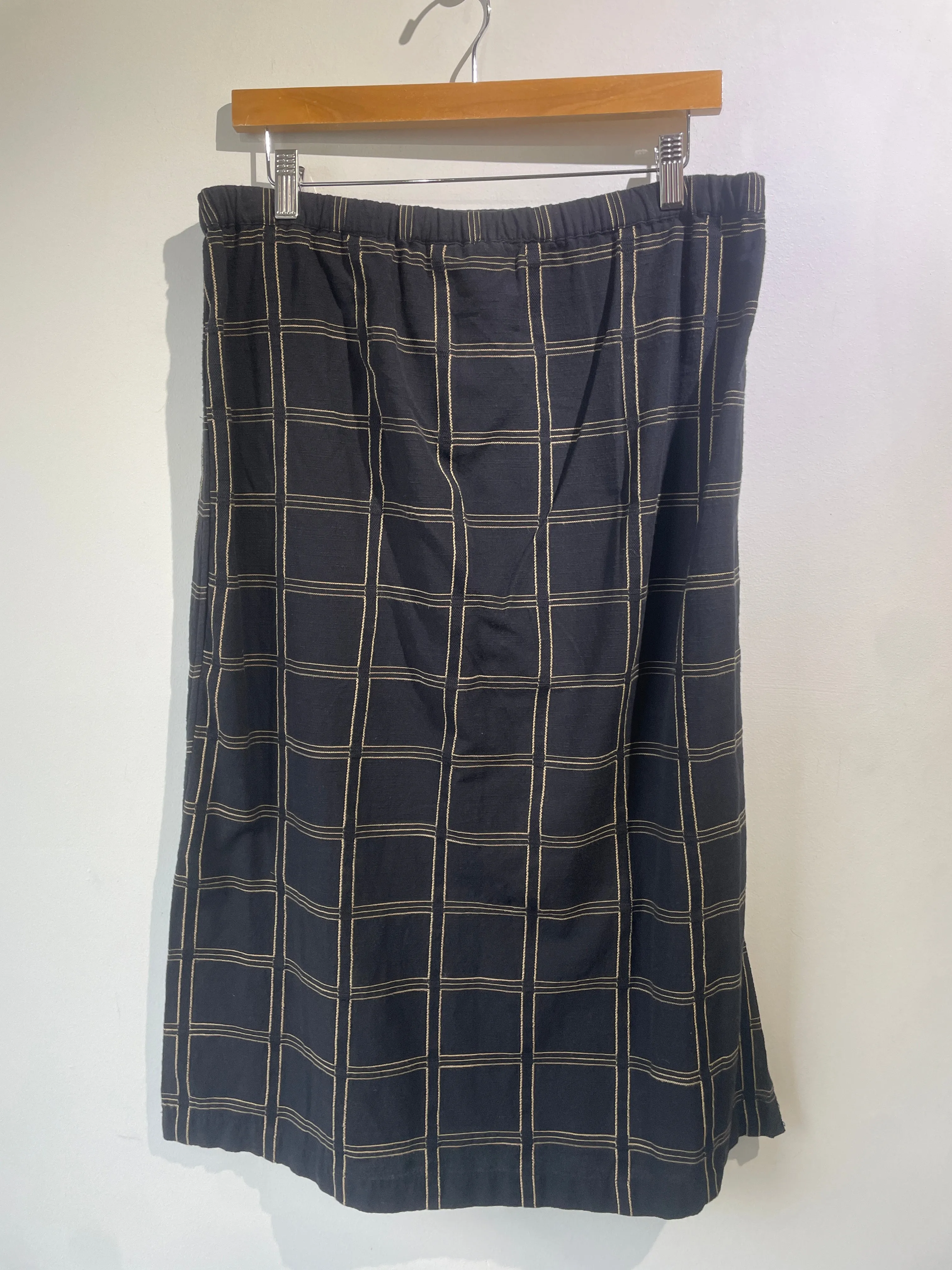 Ace & Jig Black Checkered Skirt
