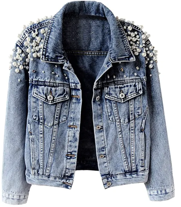 Adorned Denim Jacket
