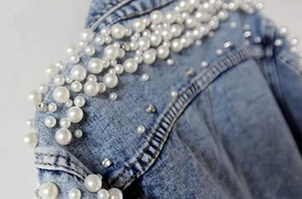 Adorned Denim Jacket