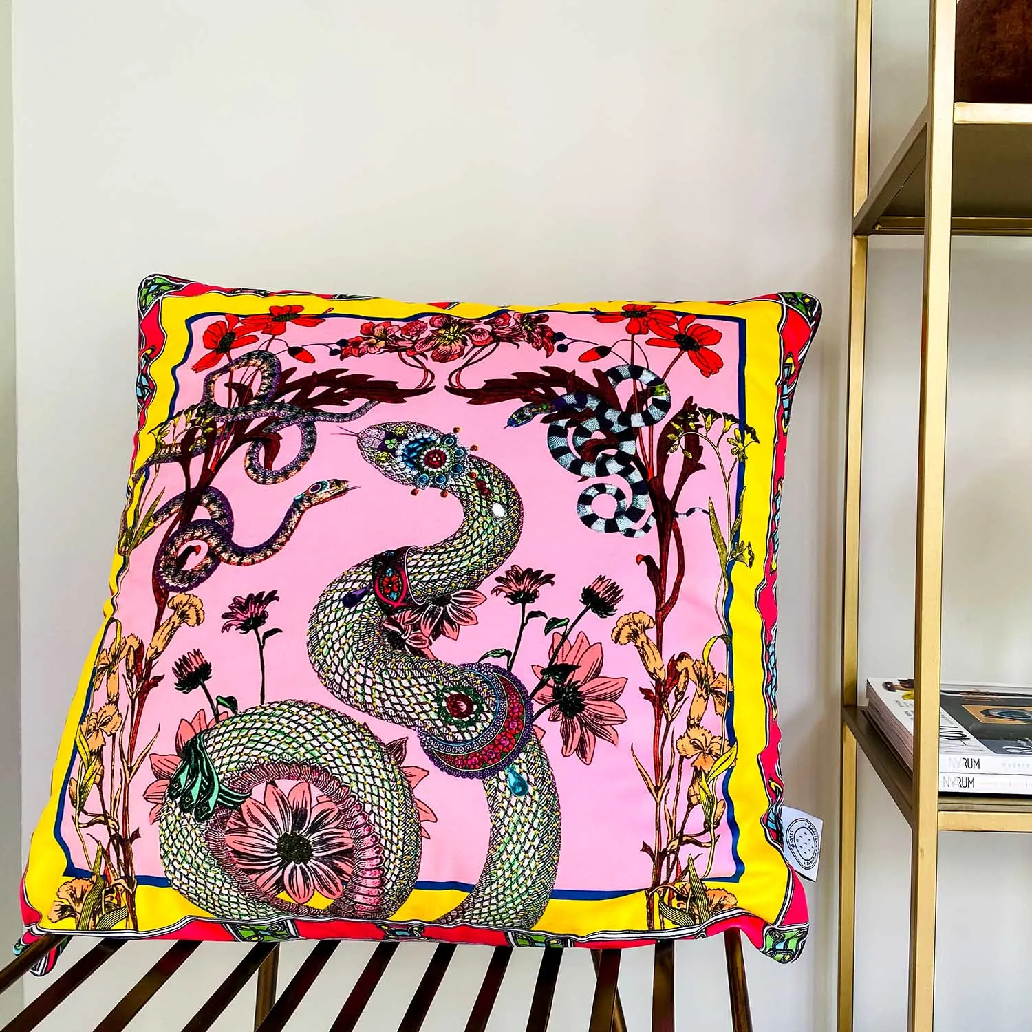Adorned Snakar Cushion
