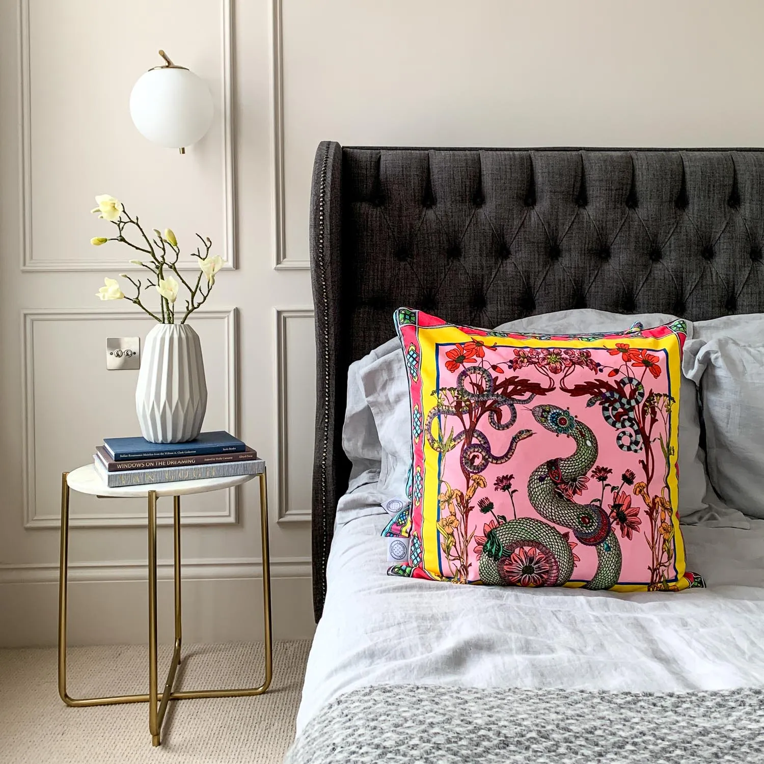 Adorned Snakar Cushion