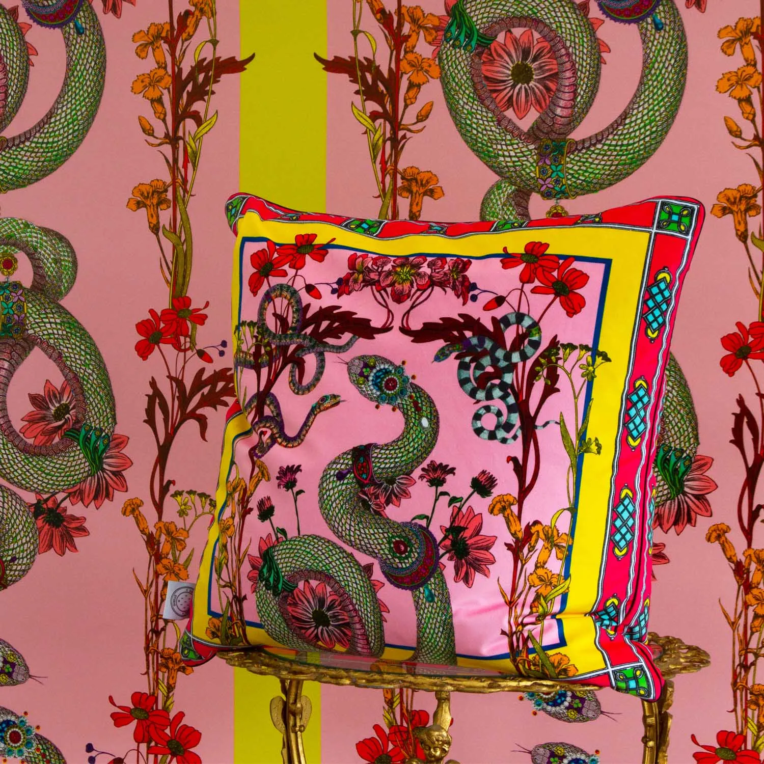 Adorned Snakar Cushion