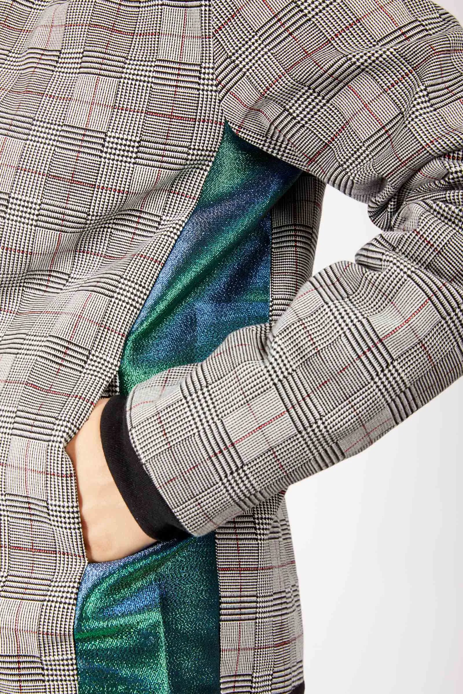 Adrian Schachter Grey Checkered Jacket