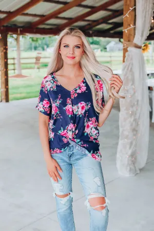 All The Grace Floral Top