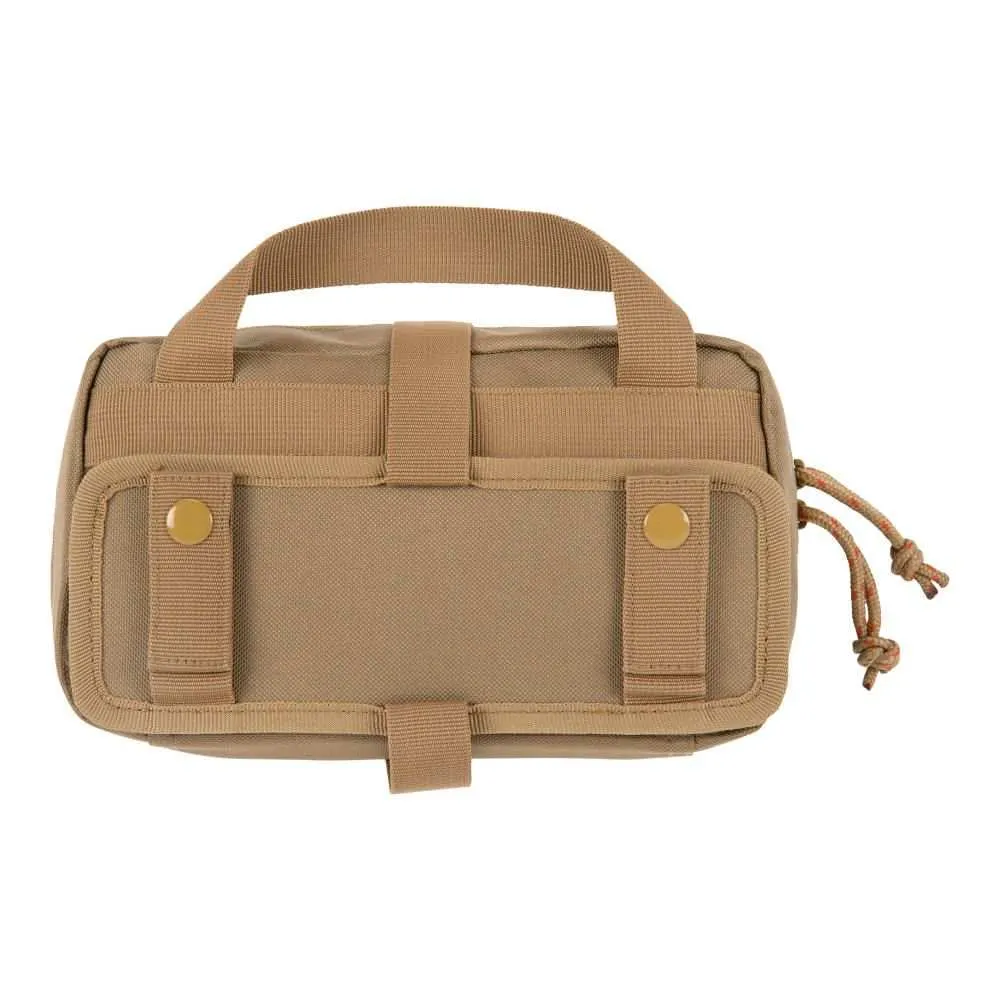 Allen Tac-Six Detachment Tactical Accessory Pouch, Removable Back Panel, 9"L x 5"W, Coyote