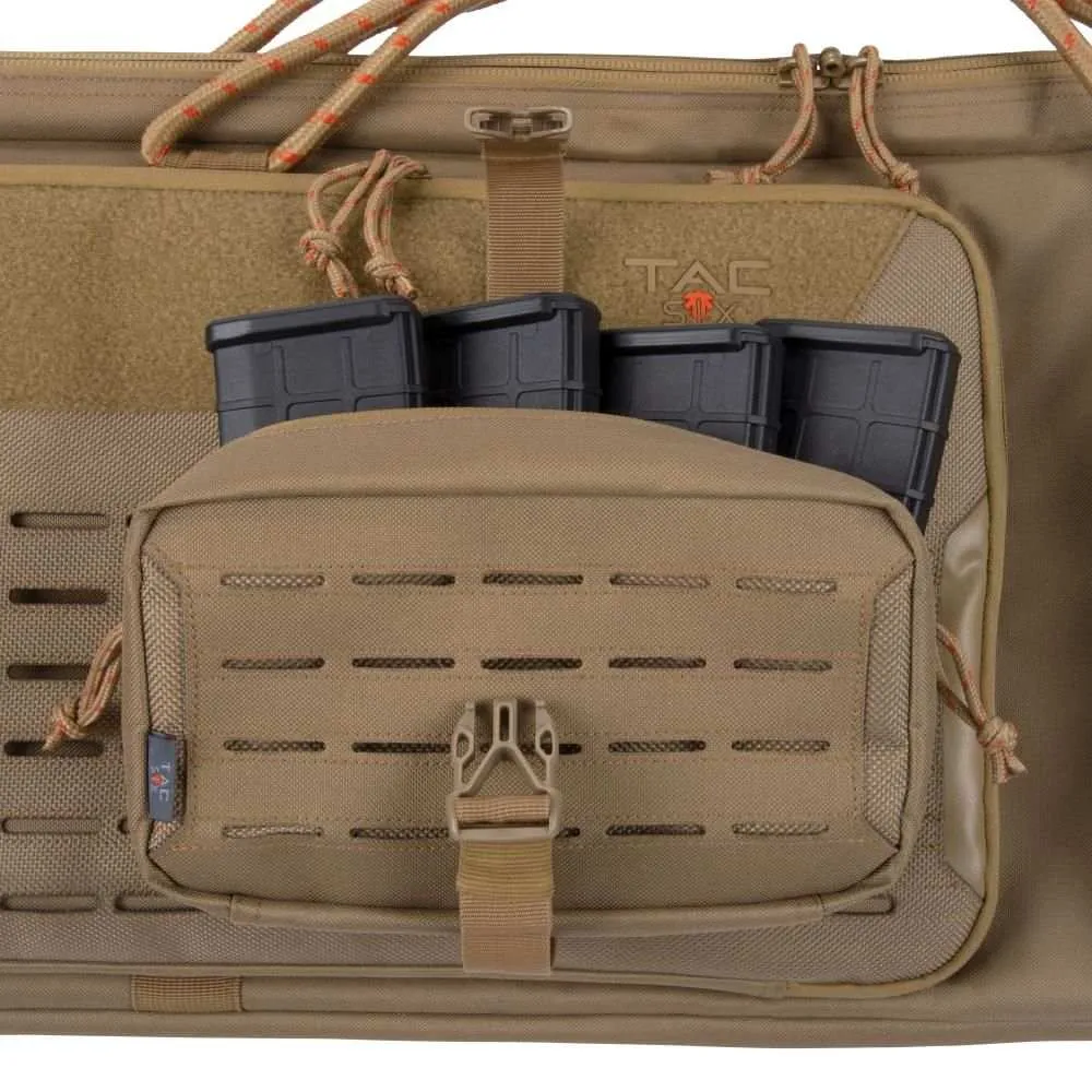 Allen Tac-Six Detachment Tactical Accessory Pouch, Removable Back Panel, 9"L x 5"W, Coyote