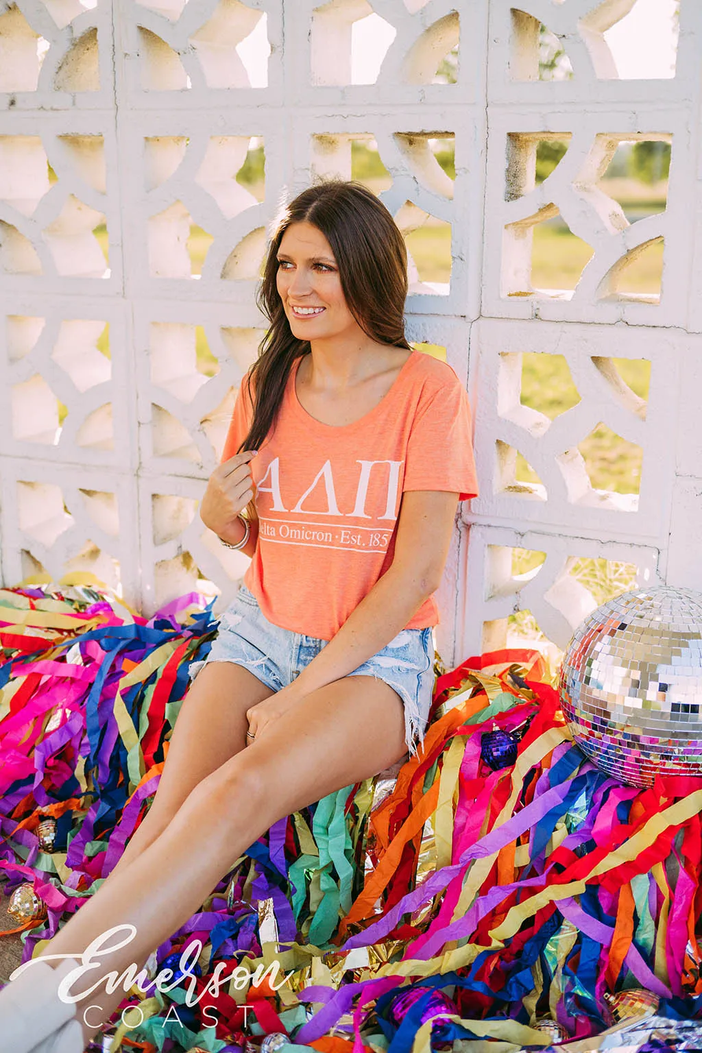 Alpha Delta Pi Recruitment Simple Slouchy Tee
