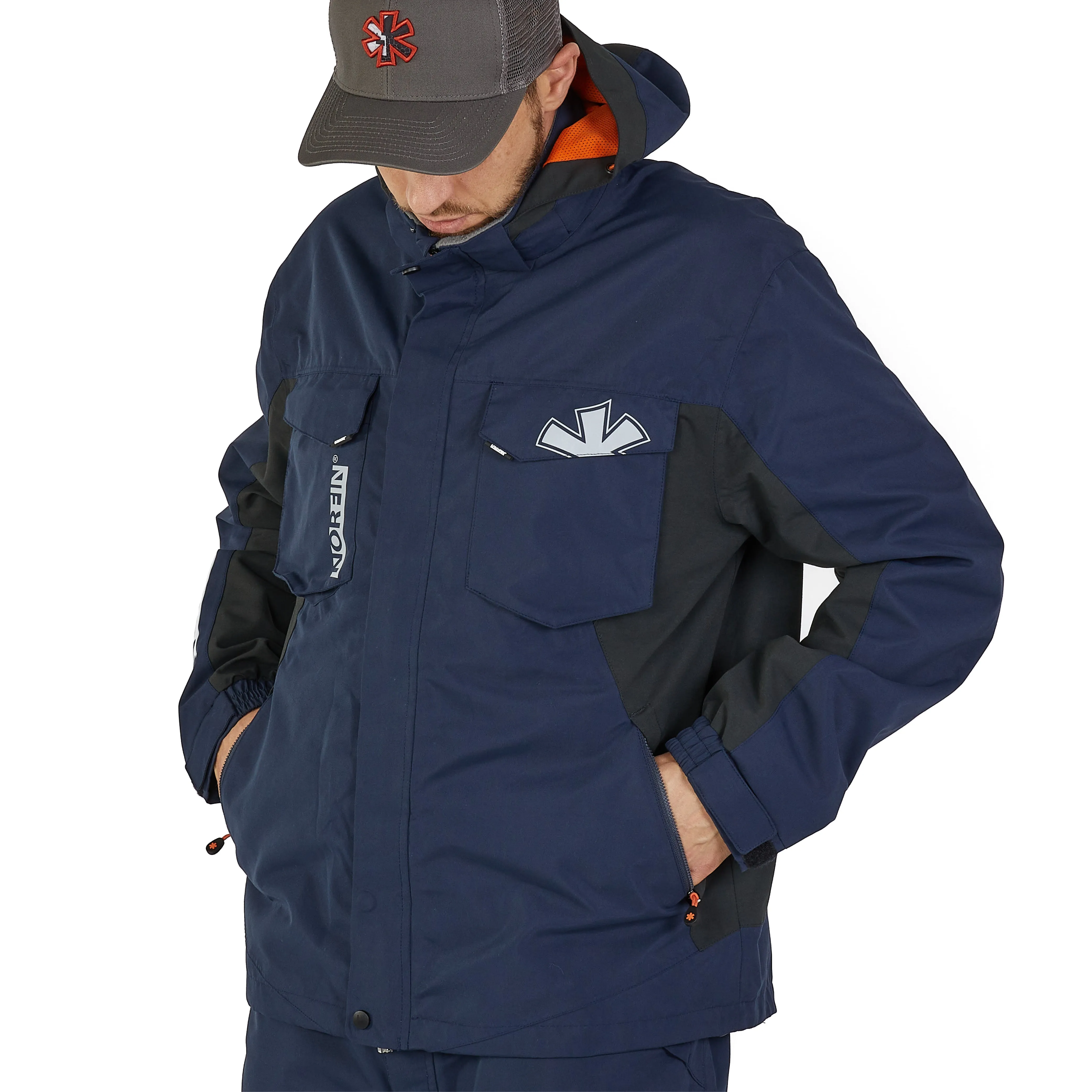 ALPHA NAVY BLUE RAIN JACKET