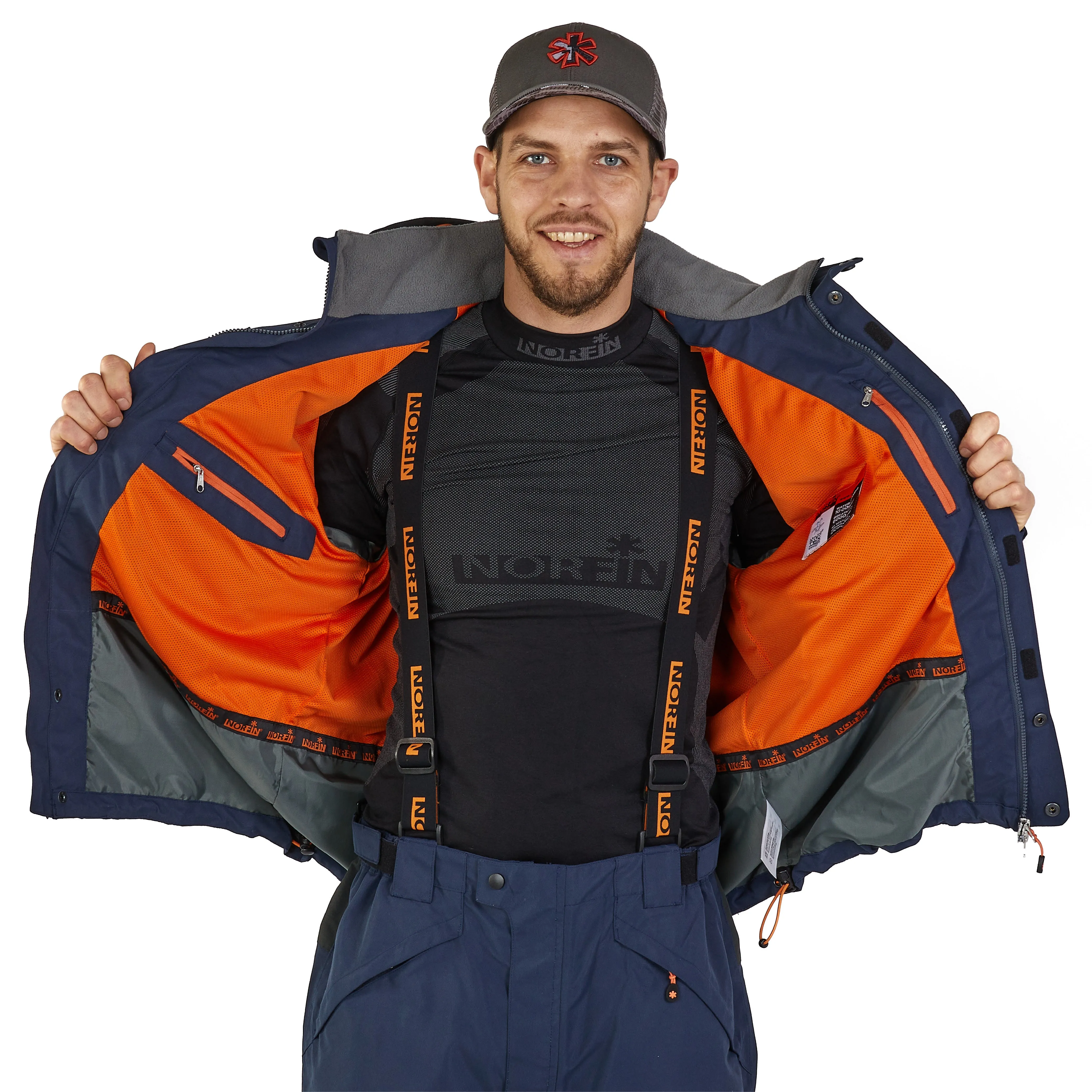 ALPHA NAVY BLUE RAIN JACKET