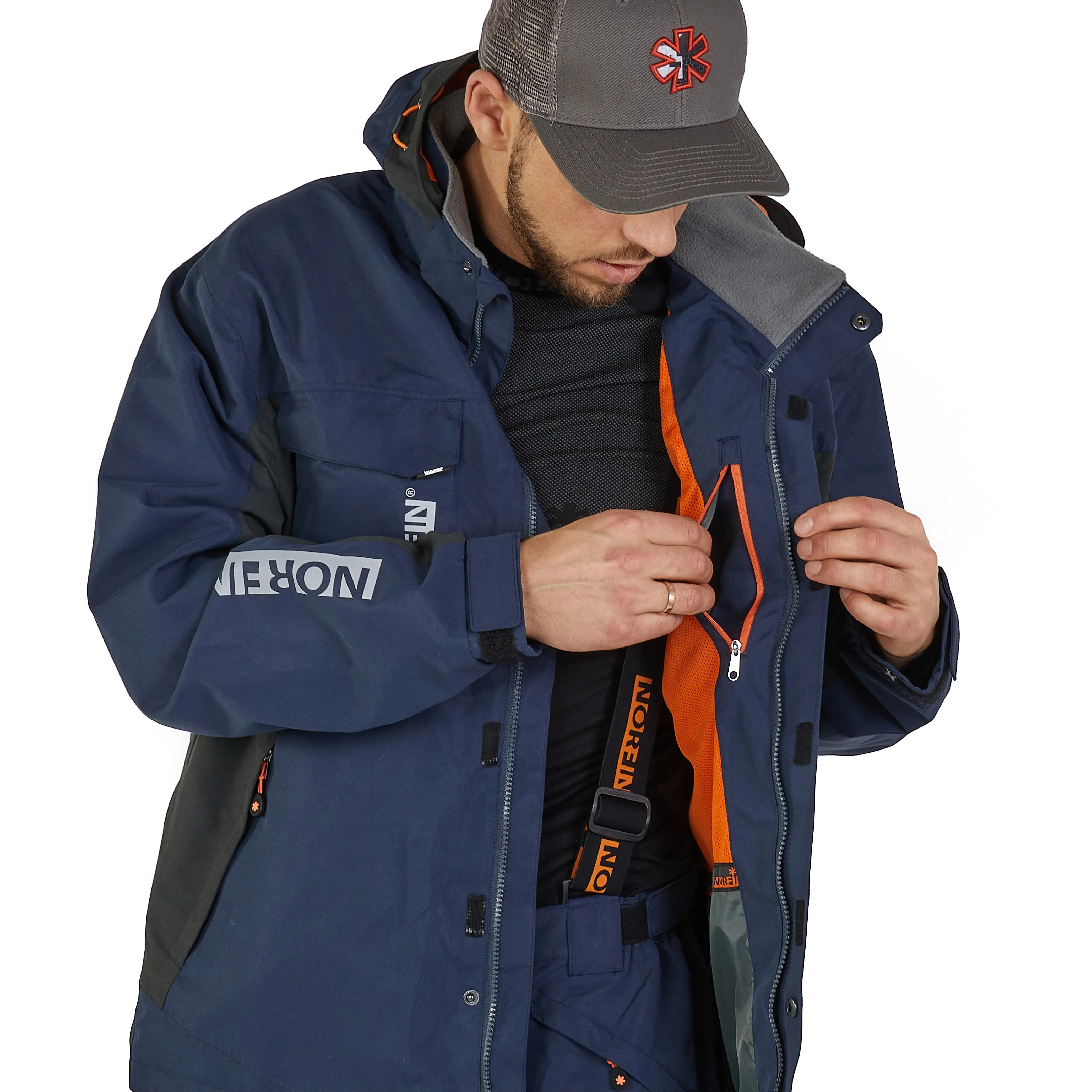 ALPHA NAVY BLUE RAIN JACKET