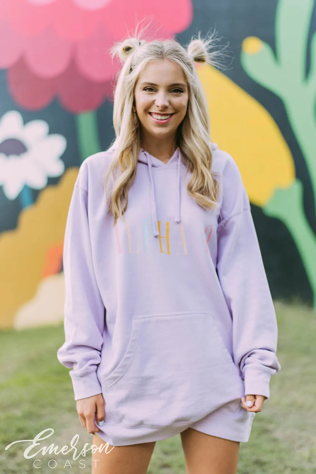 Alpha O PR Pastel Purple Hoodie