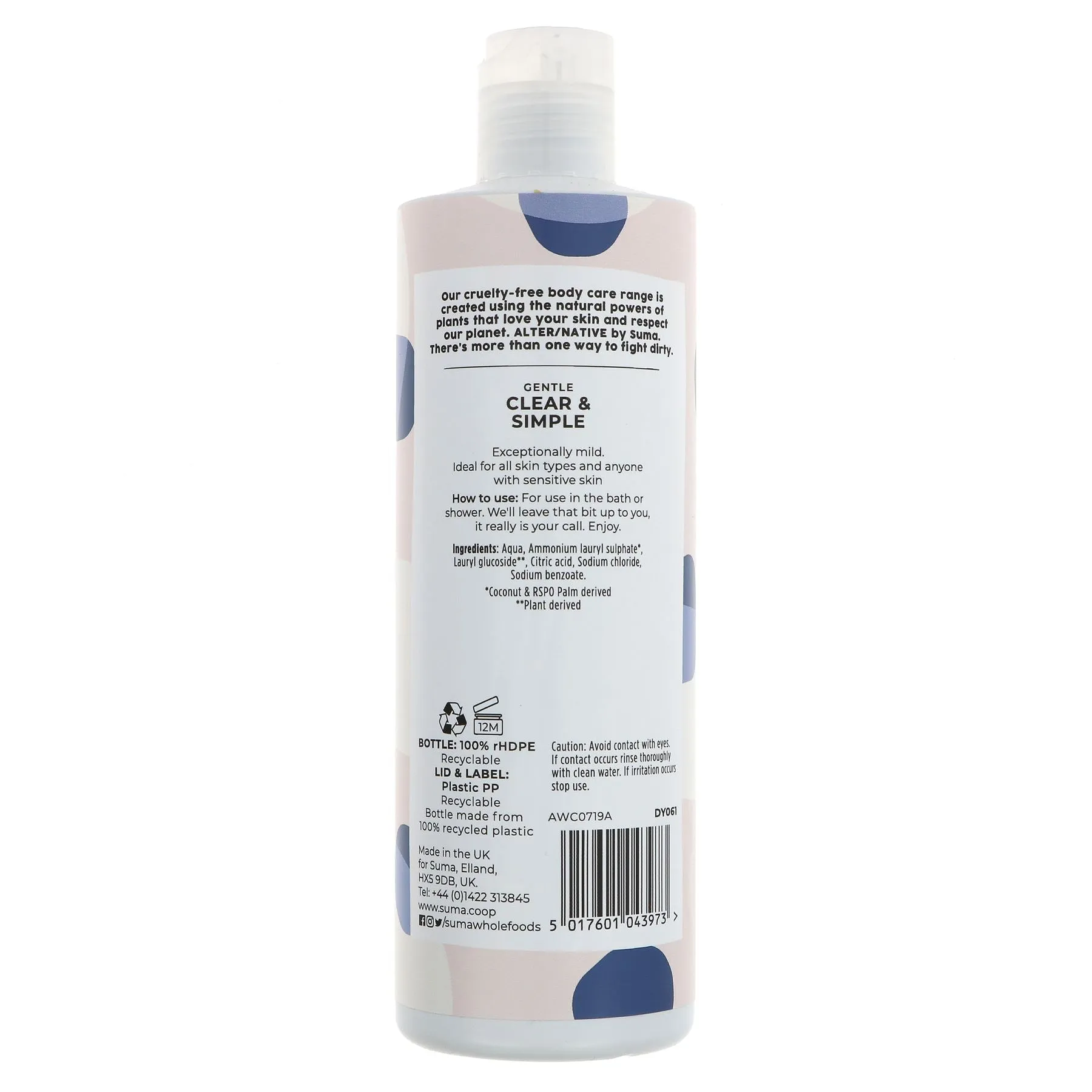 Alter/Native | Body Wash - Clear & Simple - Gentle for sensitive skin | 400ml