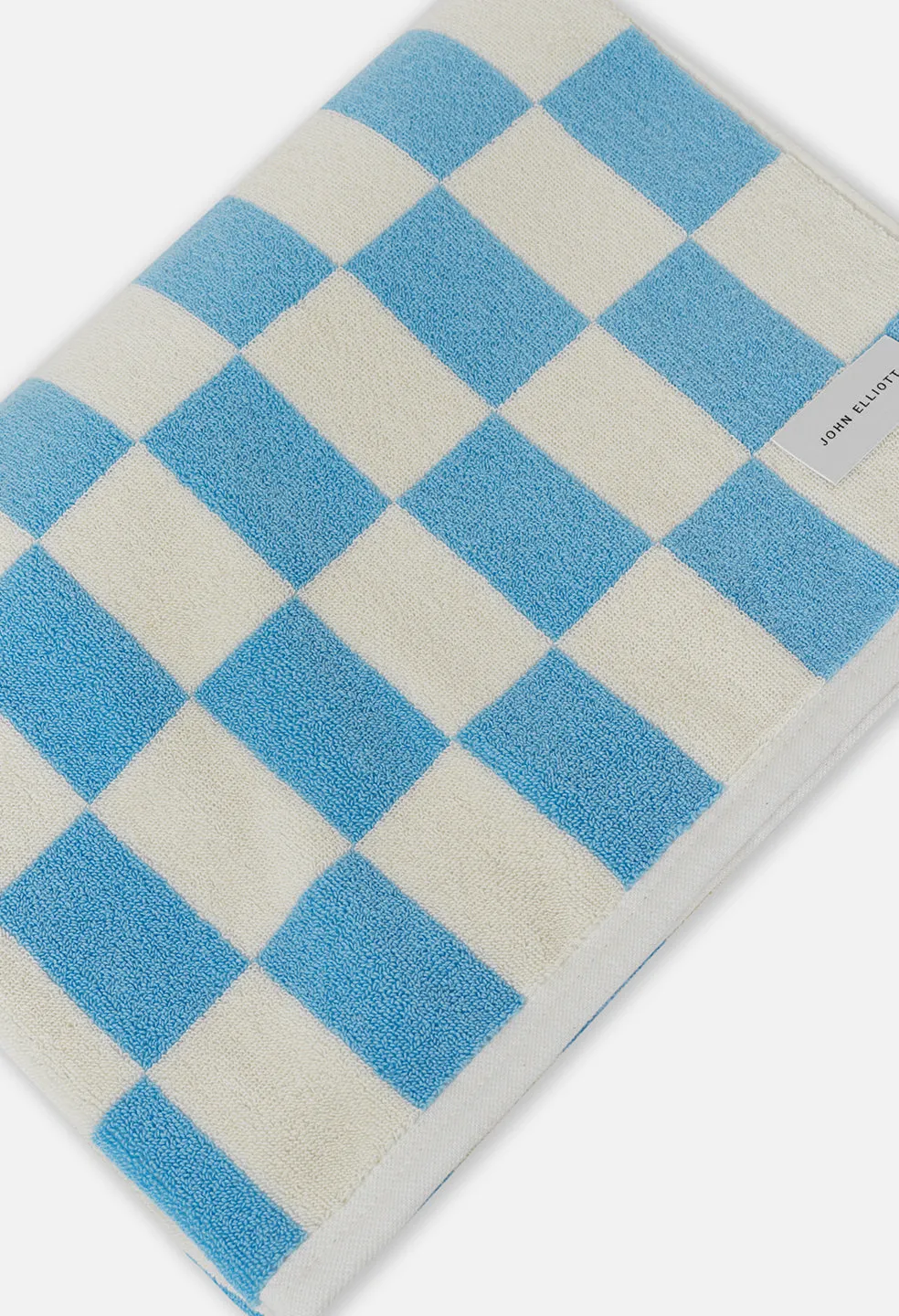 Amalfi Jacquard Beach Towel / Blue x Ivory