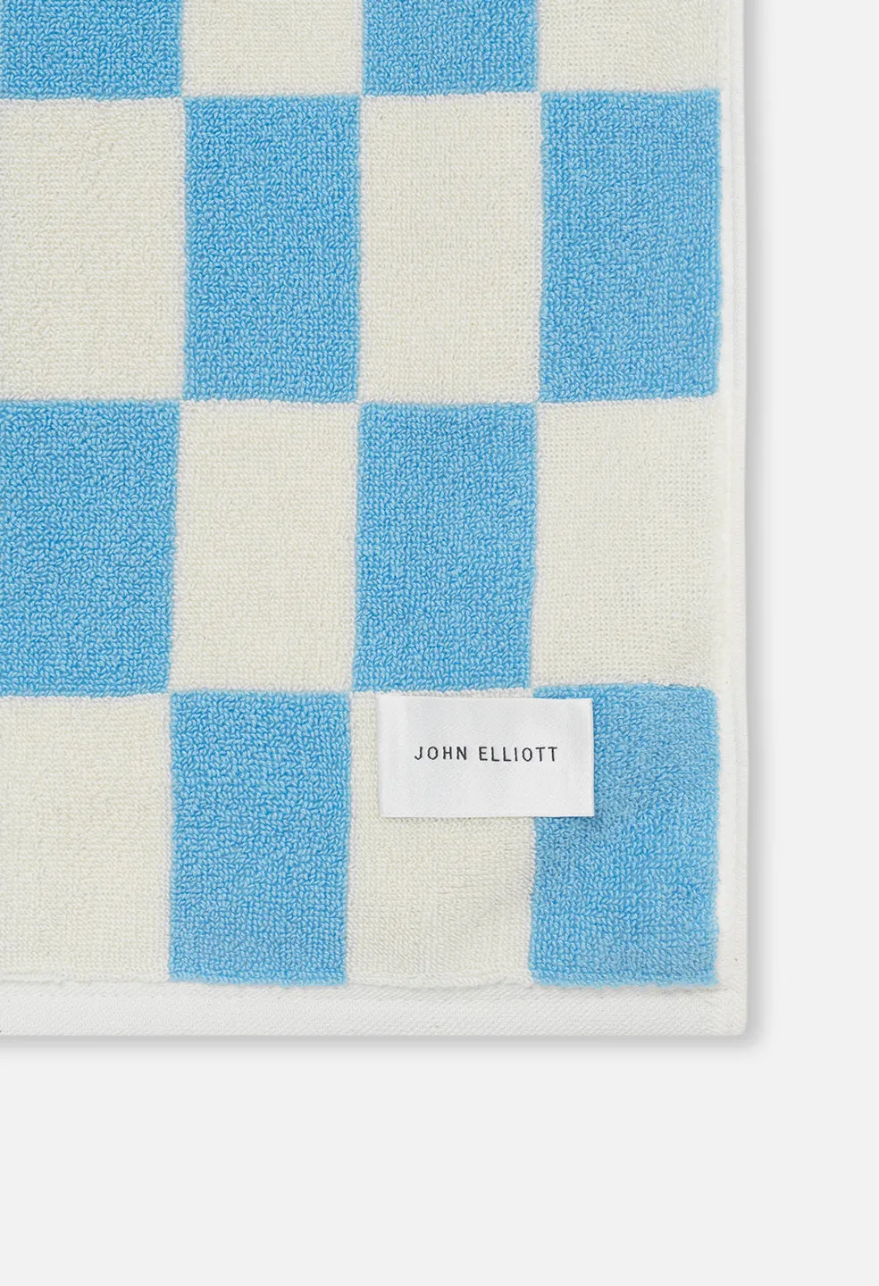 Amalfi Jacquard Beach Towel / Blue x Ivory