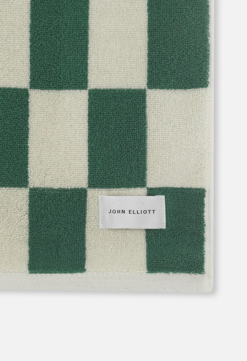 Amalfi Jacquard Beach Towel / Green x Ivory
