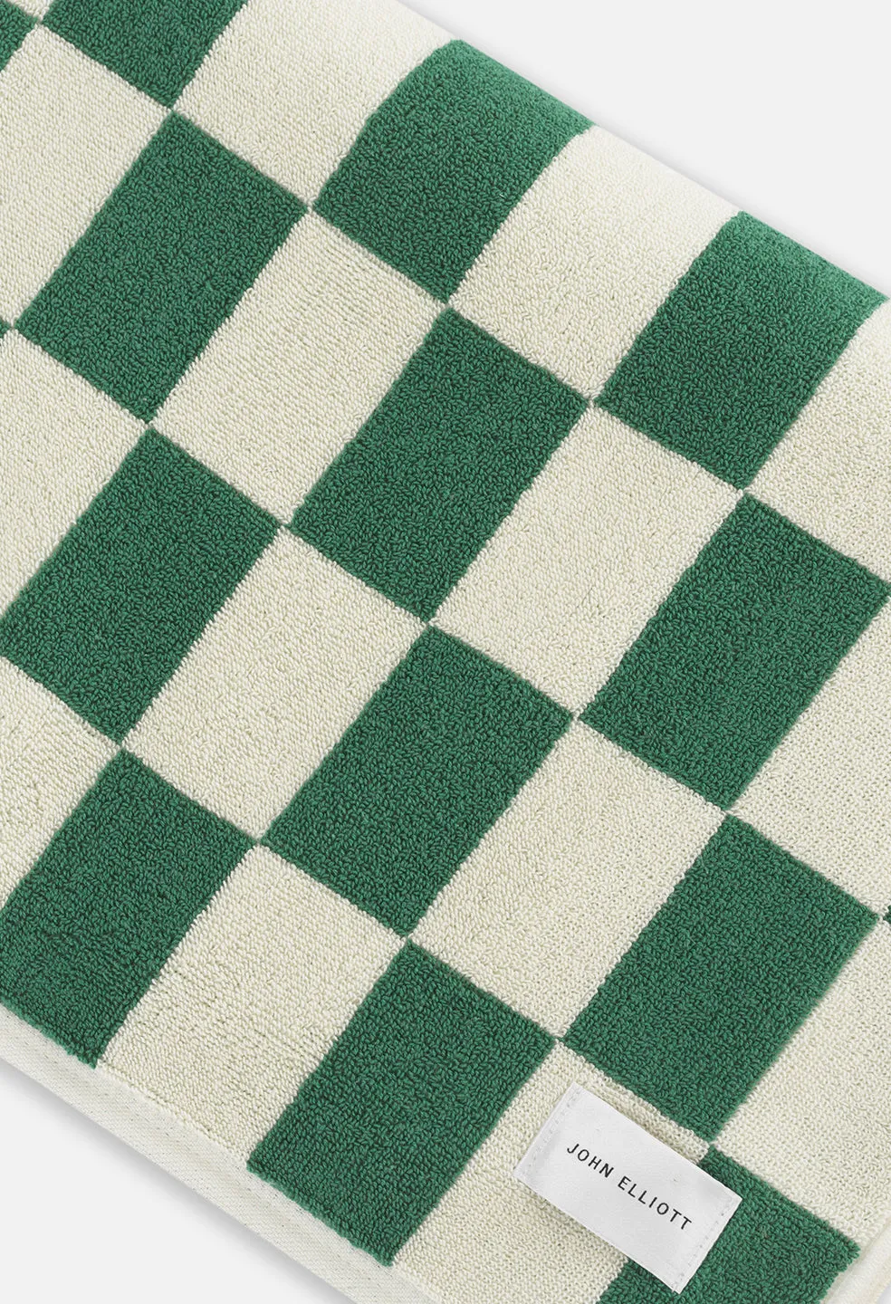 Amalfi Jacquard Beach Towel / Green x Ivory