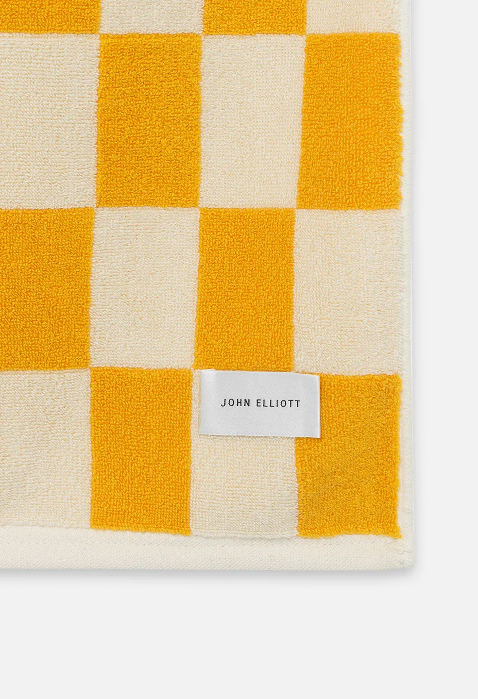 Amalfi Jacquard Beach Towel / Yellow x Ivory