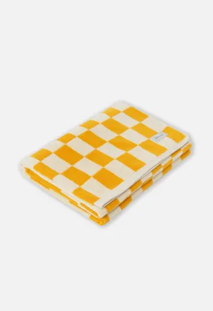 Amalfi Jacquard Beach Towel / Yellow x Ivory