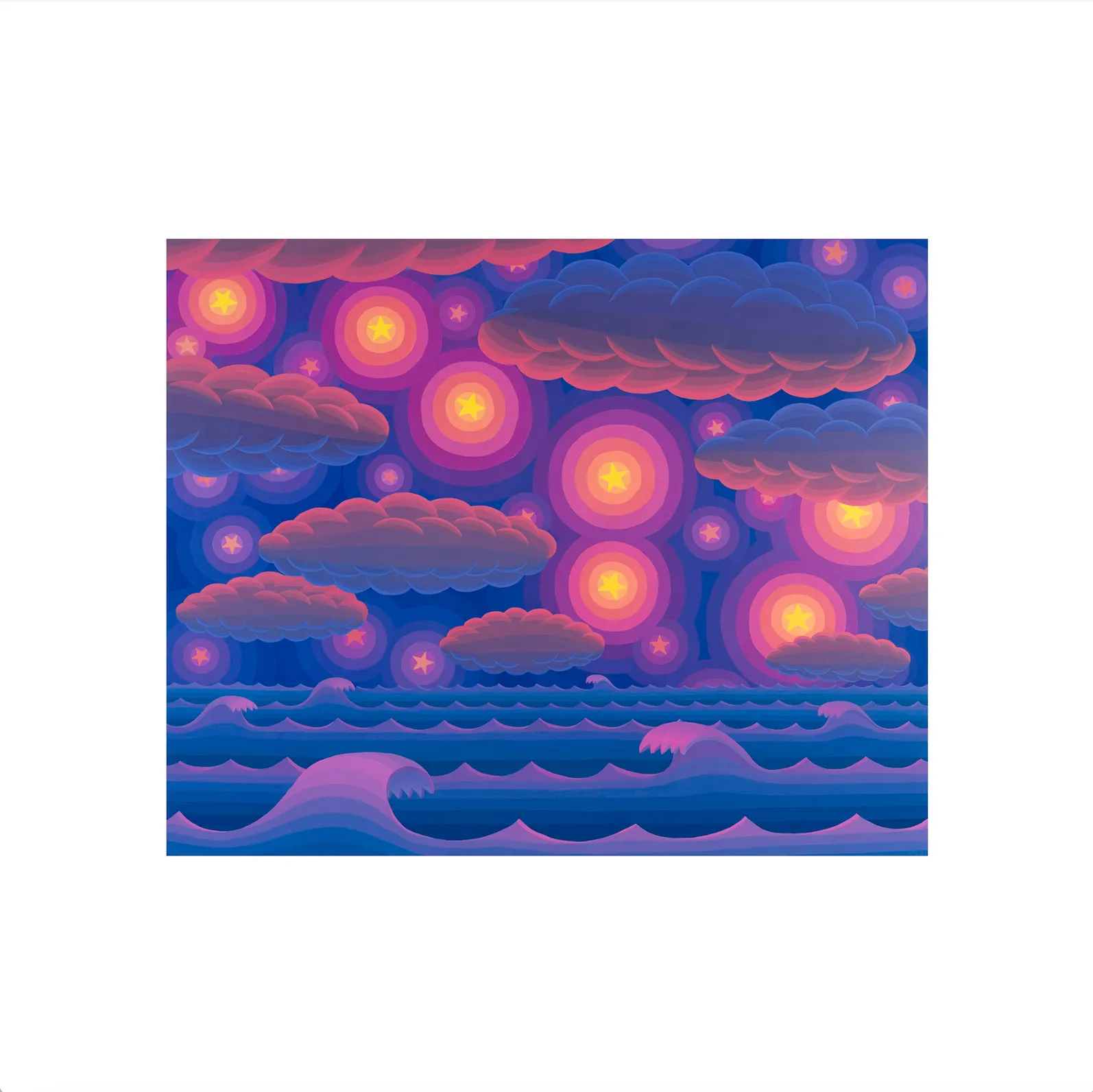 Amy Lincoln, Big Dipper (Orange and Purple), 2022; Limited Edition Print
