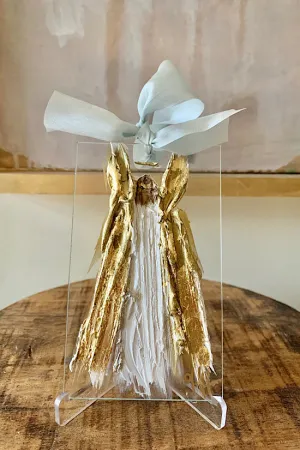 Angel with Powder Blue Ribbon