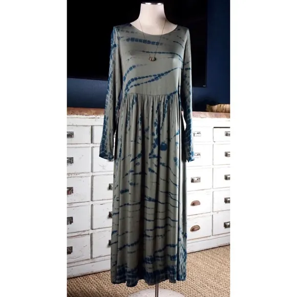 Anthropologie Eliska Tie Dye Midi Dress New XS