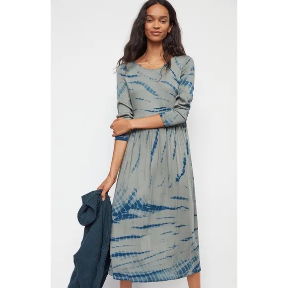 Anthropologie Eliska Tie Dye Midi Dress New XS