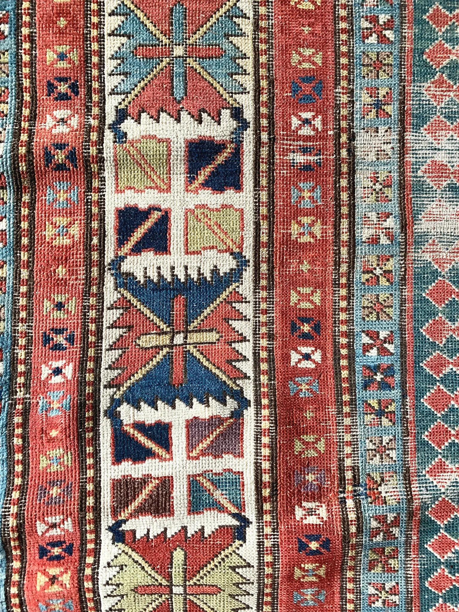 Antique Caucasian Talish Rug - 3' 4" x 9' 9"