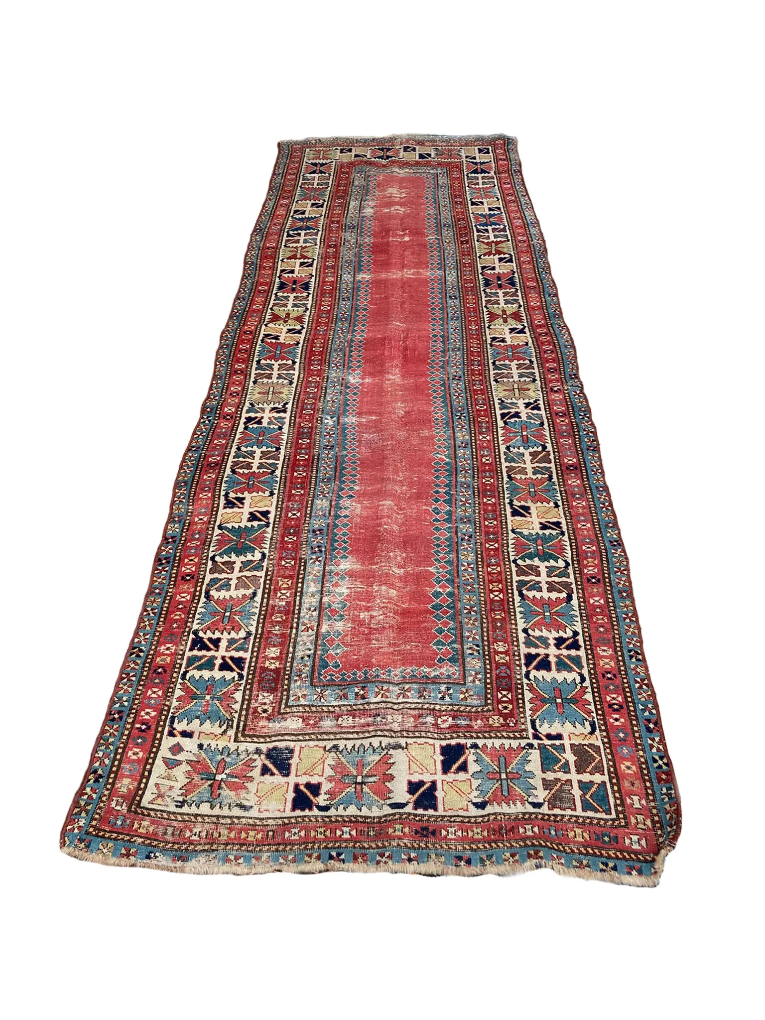 Antique Caucasian Talish Rug - 3' 4" x 9' 9"